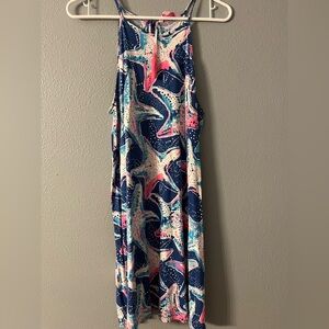 Lilly Pulitzer Starfish Print Mini Dress - Blue and Pink